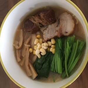 きのことキャベツの冷しょうゆラーメン